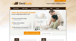 Desktop Screenshot of mail-certificate.com